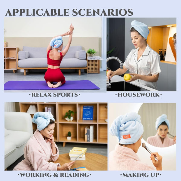 Quick-Dry Hair Towel Wrap