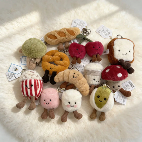 Cute Plush Charm Keychain