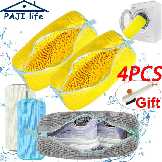 Fluffy Fiber Shoe Wash Bag